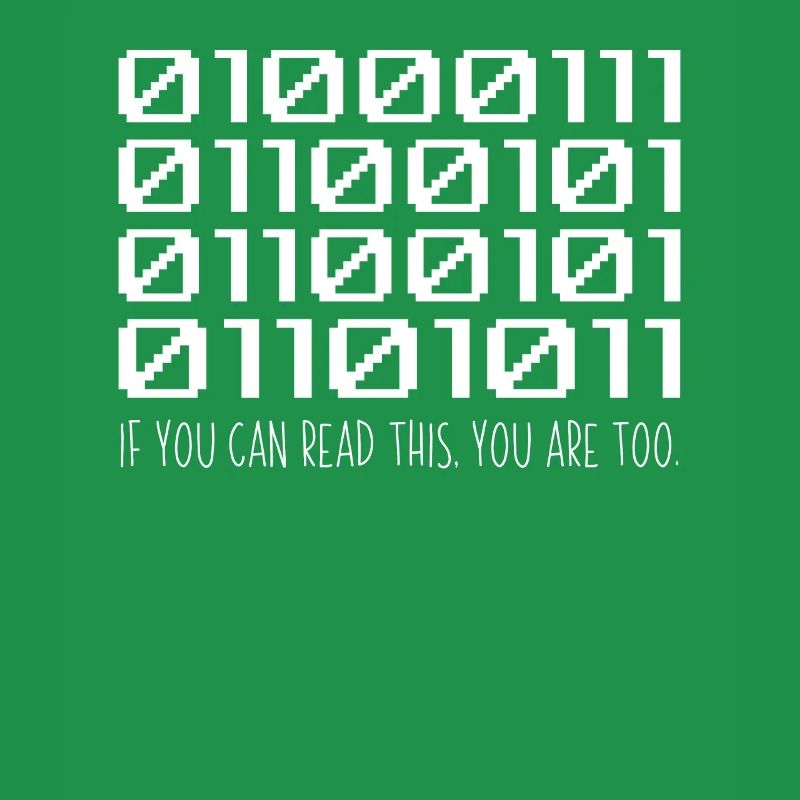 Cooler Computer Binärcode Programmierer Entwickler