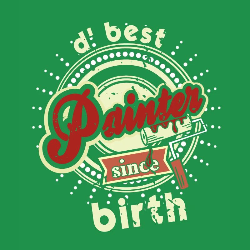 D' Best Painter Since Birth Retro Painter Designs