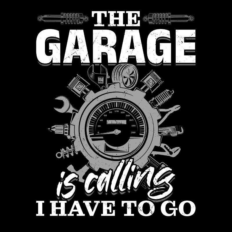 Garage ruft KFZ Mechaniker Oldtimer Bastler Tuning