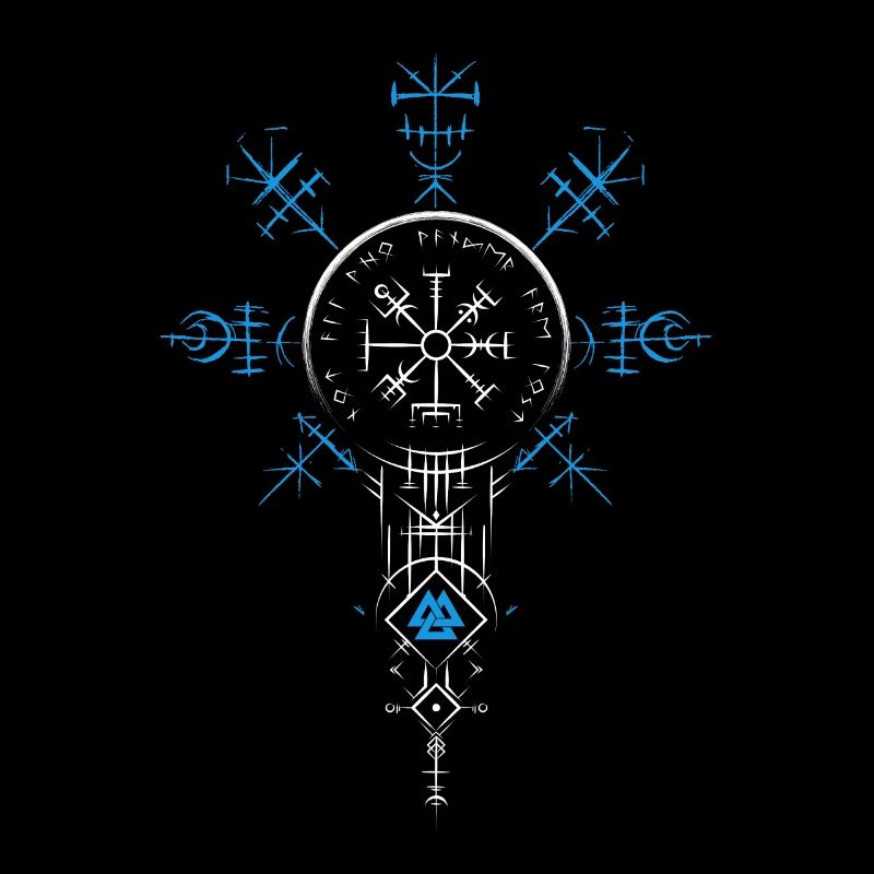 Celtic Vikinger Vegvisir compas Vikings