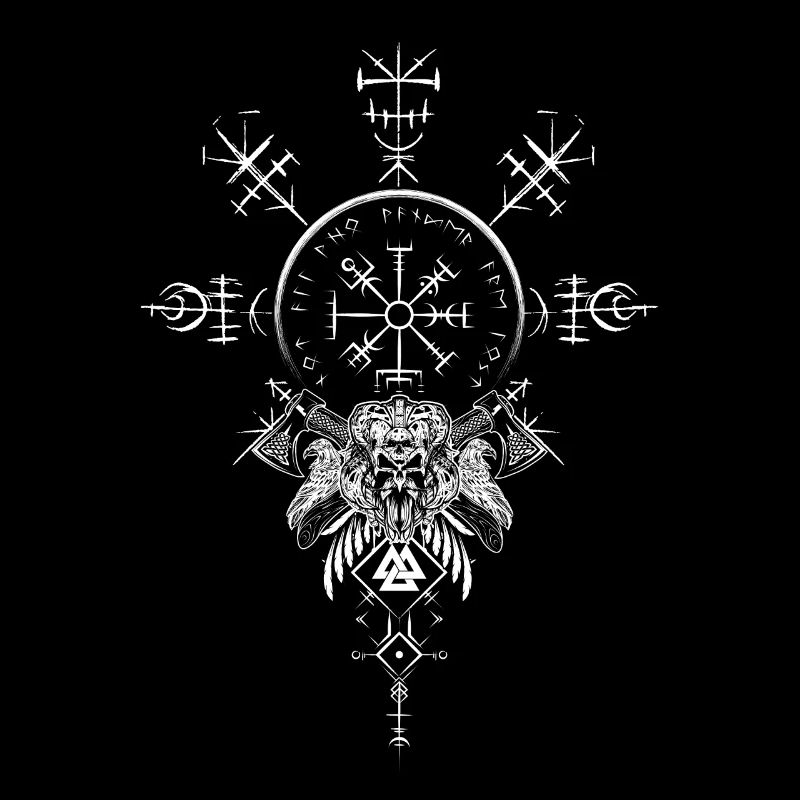 Celtic Vikinger Vegvisir compas Vikings