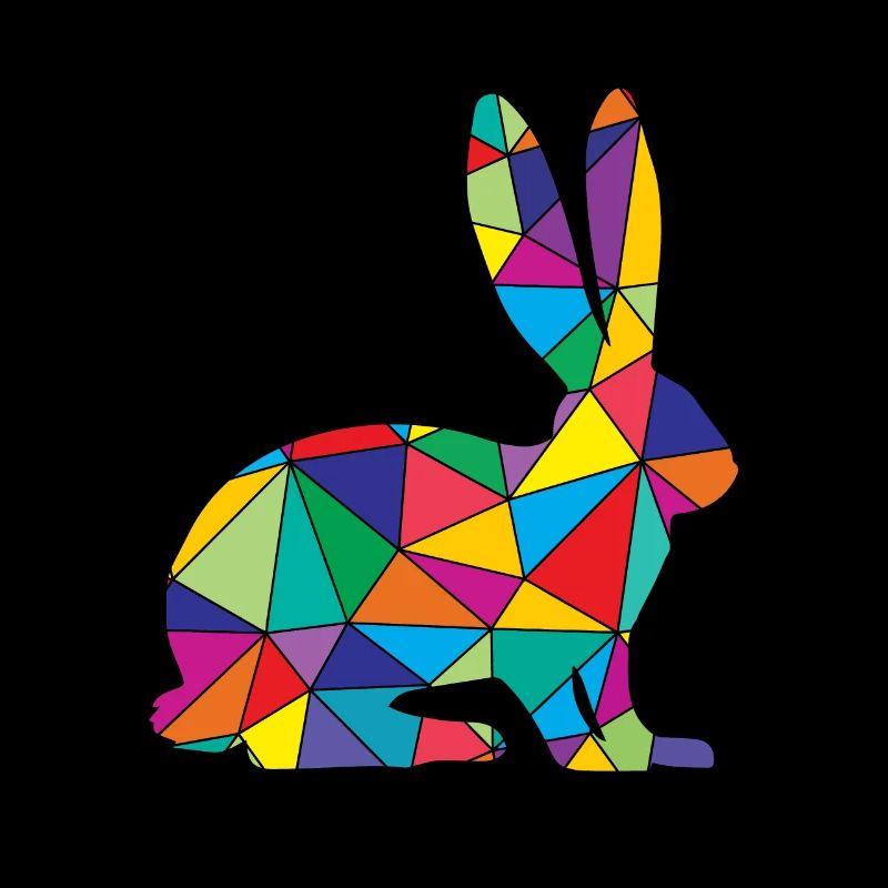 Low Poly Rabbit Géométrie Polygone Lapin