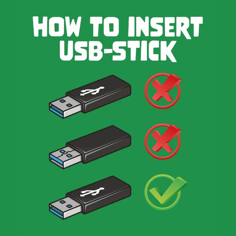 How To Insert USB Stick Funny Programmer Meme