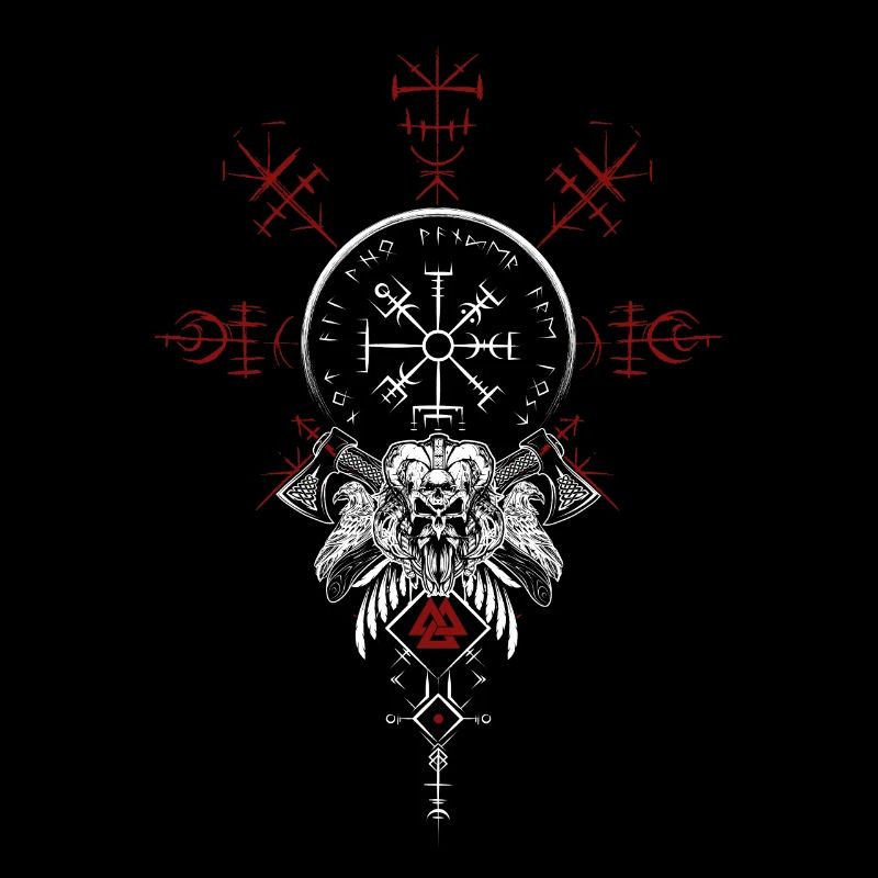 Celtic Vikinger Vegvisir compas Vikings