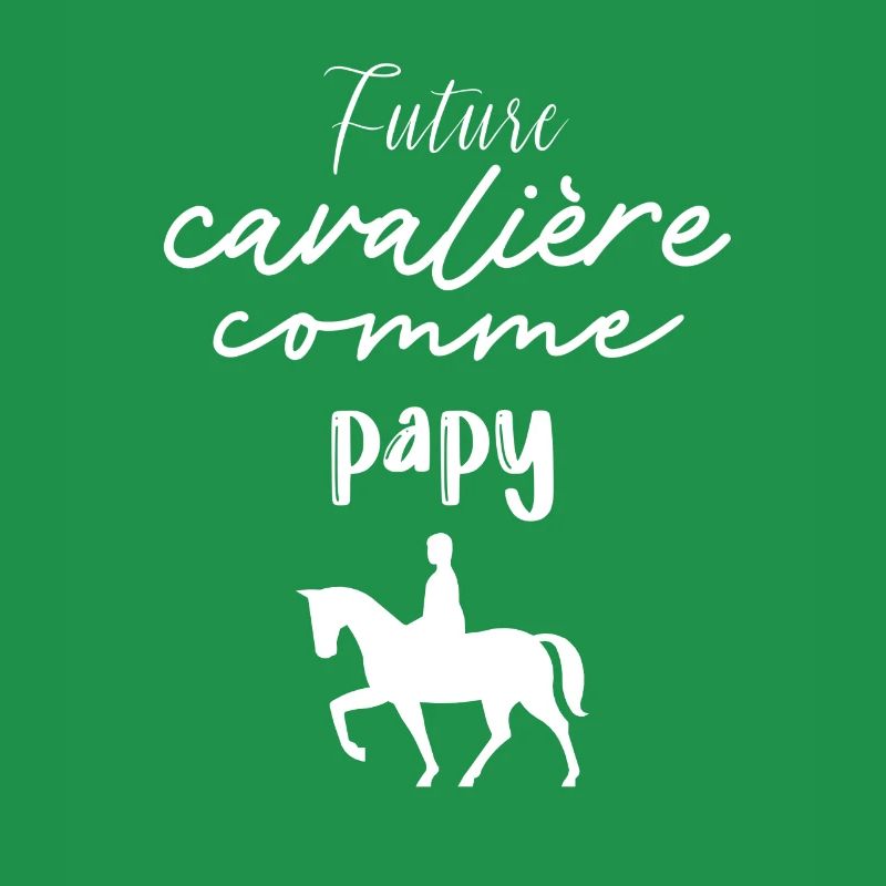 Future cavalière comme papy