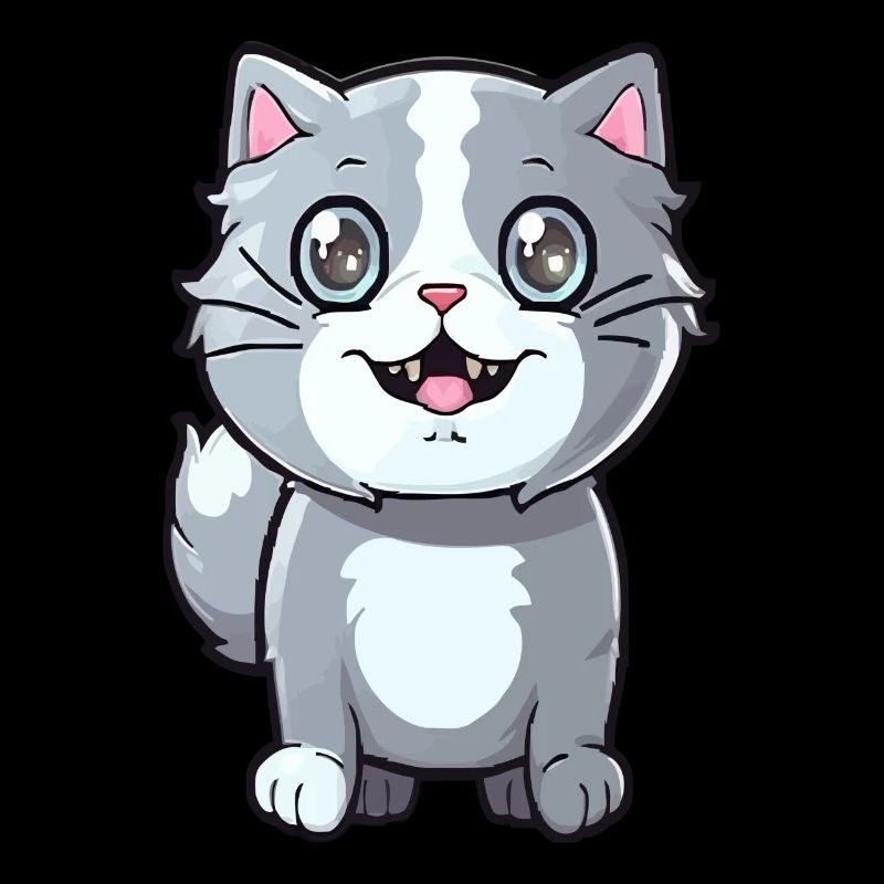 Chaton mignon avec œil de chat pour les propriétaires de chats