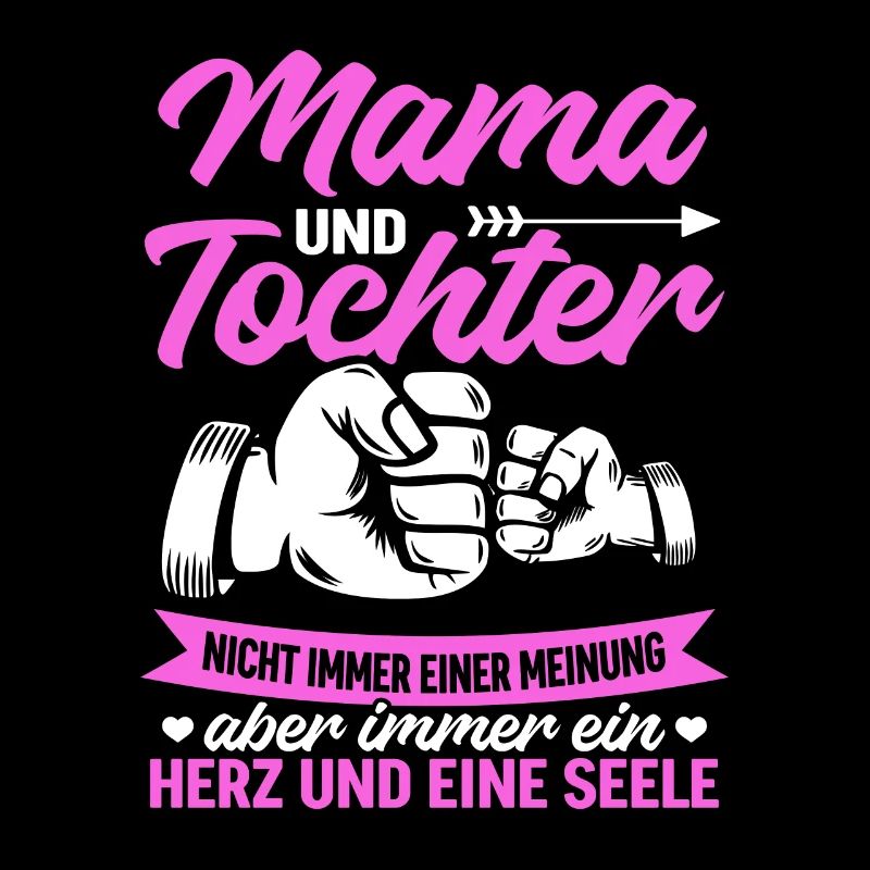 tolles Muttertag Spruch - ein Herz und eine Seele.