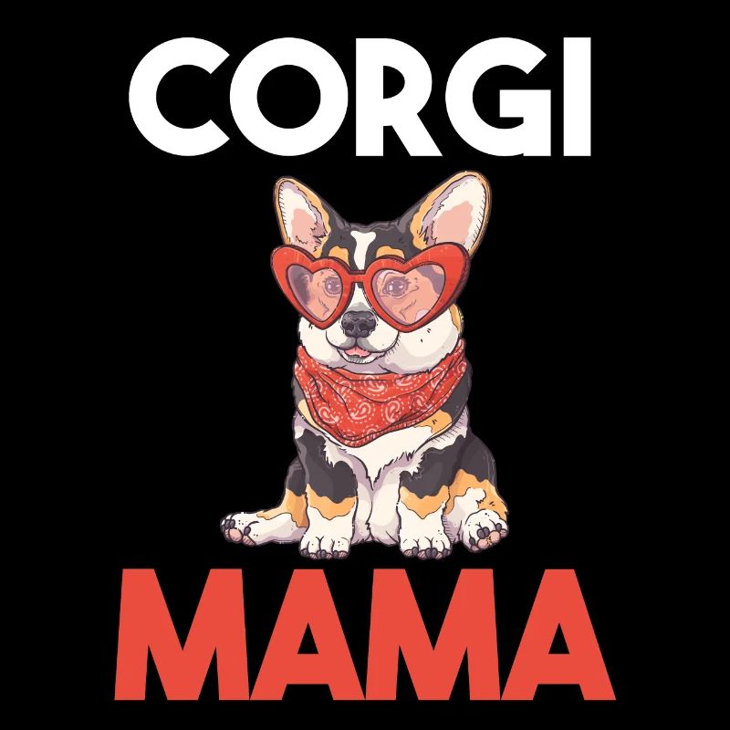 Hund Corgi Mama