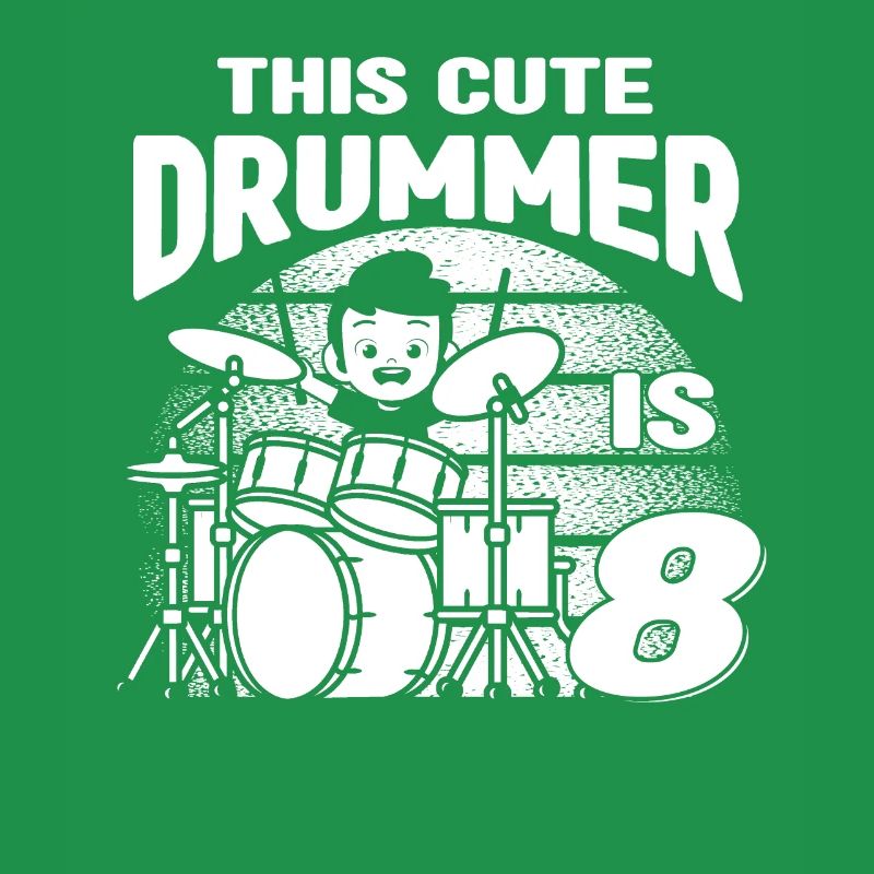 Birthday Drummer Boy - Ce mignon batteur a 8 ans