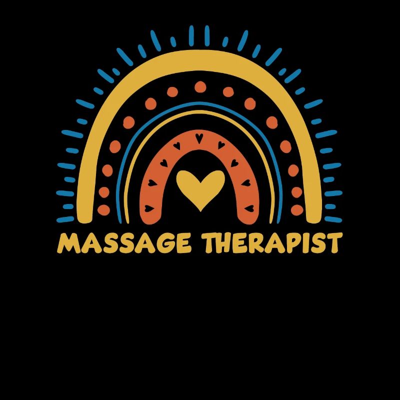 Niedliches Massagetherapeut Regenbogen Design