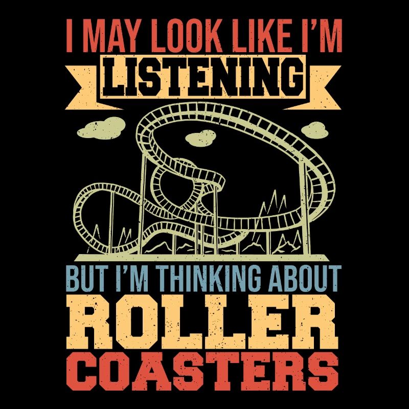 Theme Park Amusement Park Thinking About Roller C