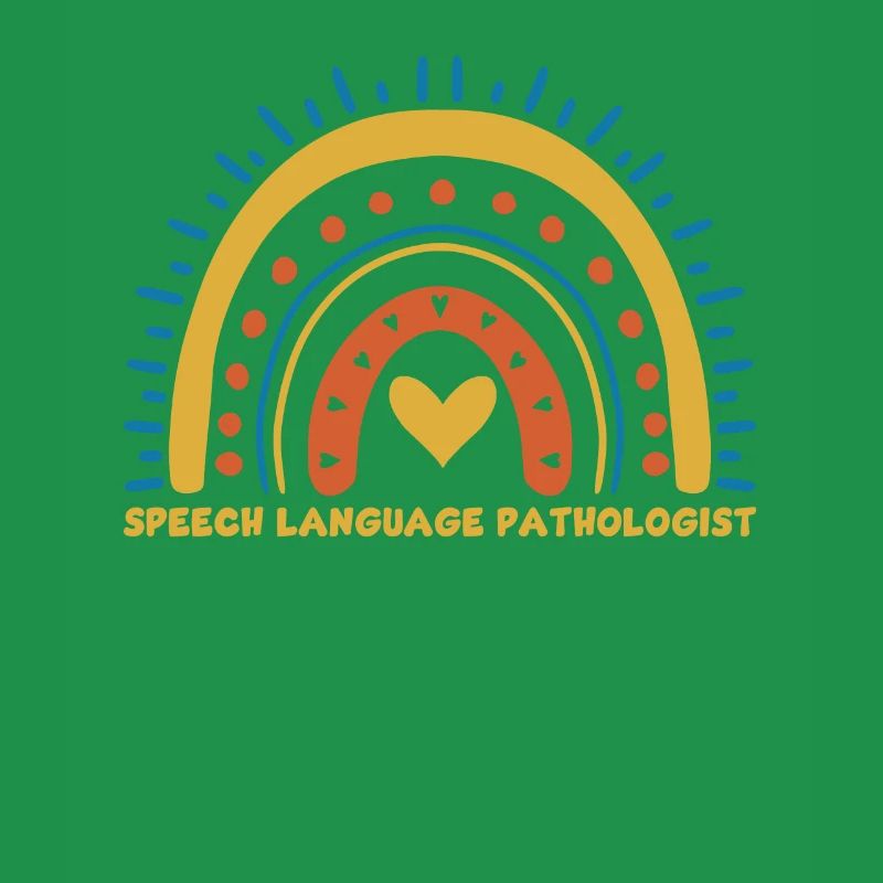 Cute speech pathologist rainbow
