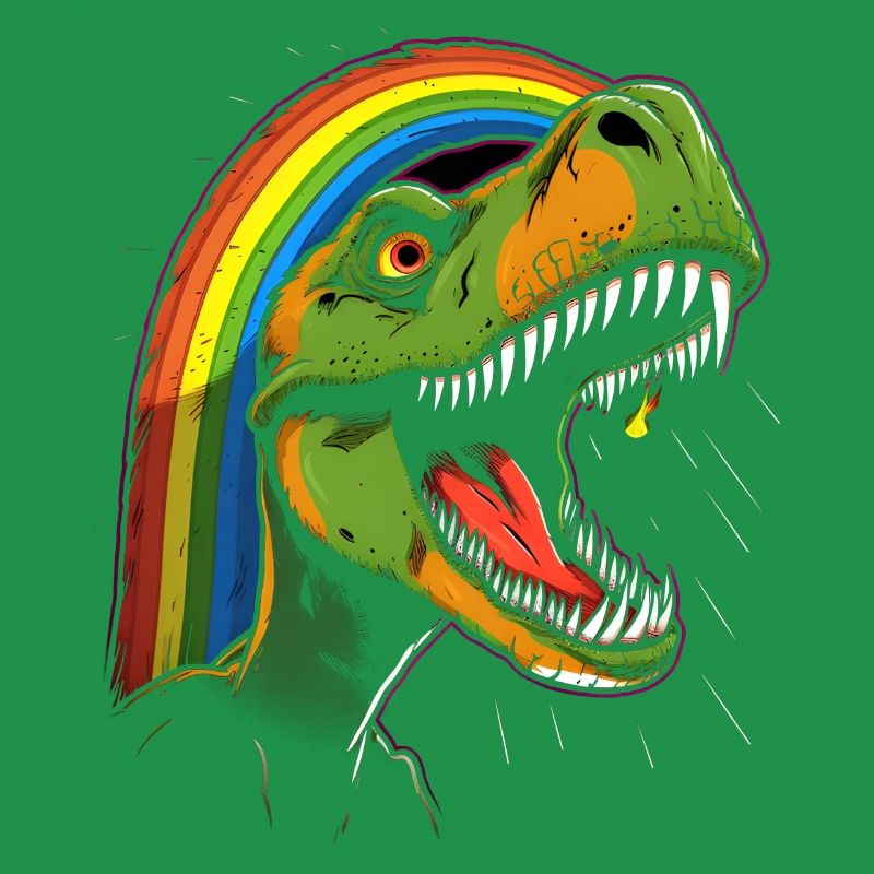 Tyrannosaure arc-en-ciel