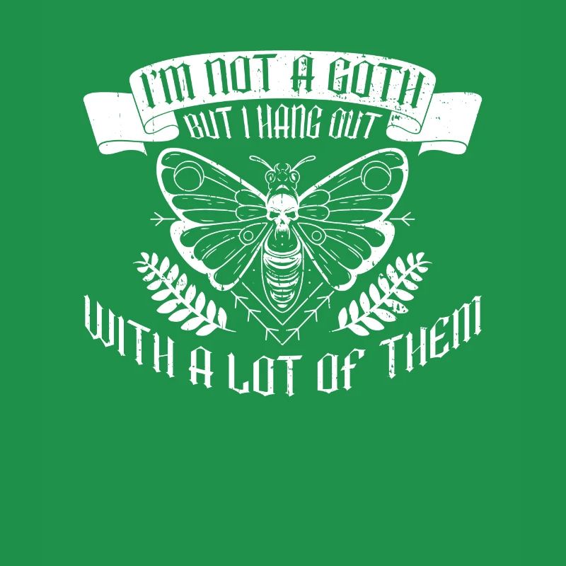 Goth Moth Gothic Grufti Emo Spruch