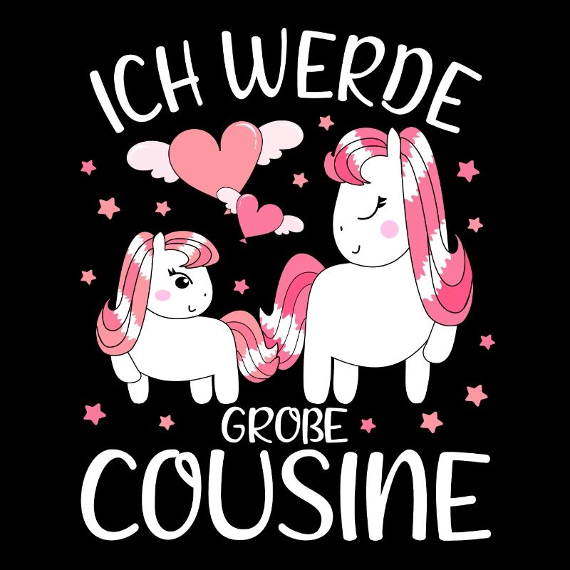 Große Cousine verkünden Einhorn Bald Große Cousine