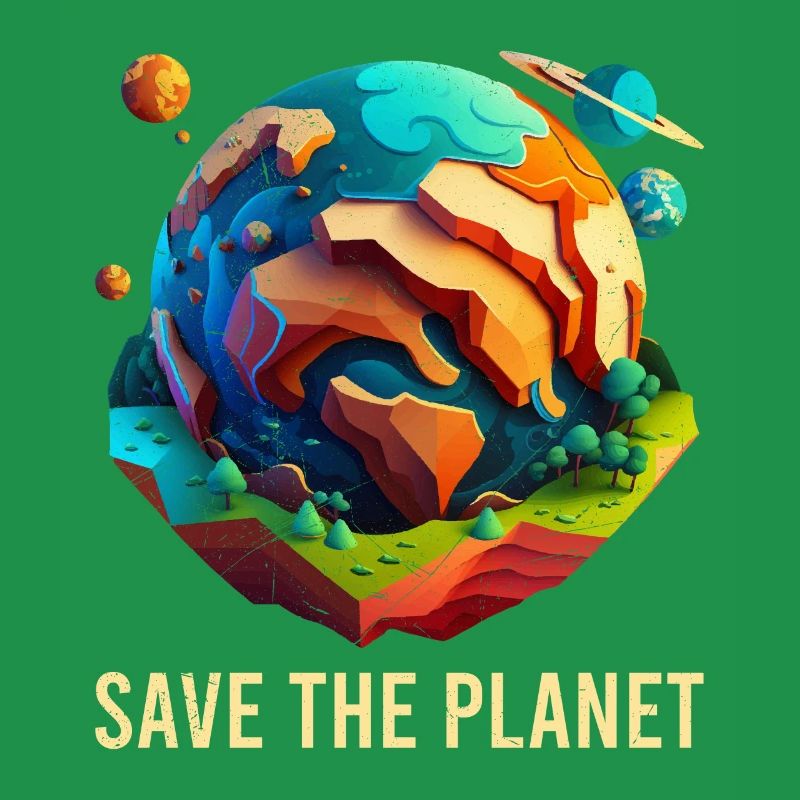 Save our planet Environmentalists Climate protection