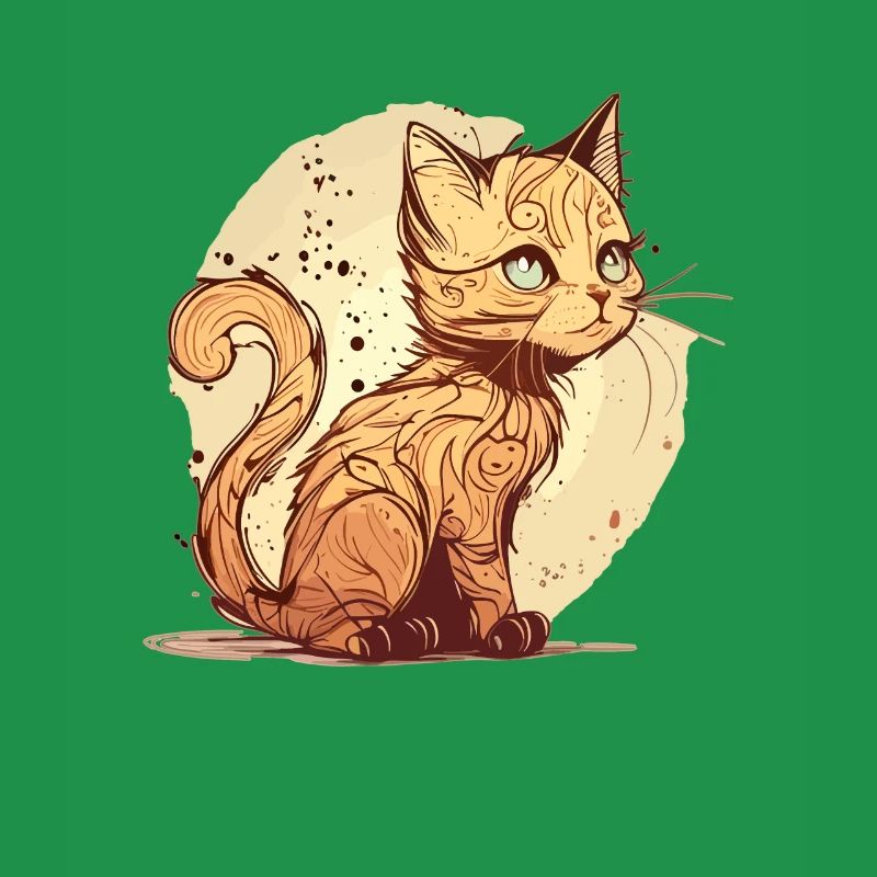 Katze im comic style