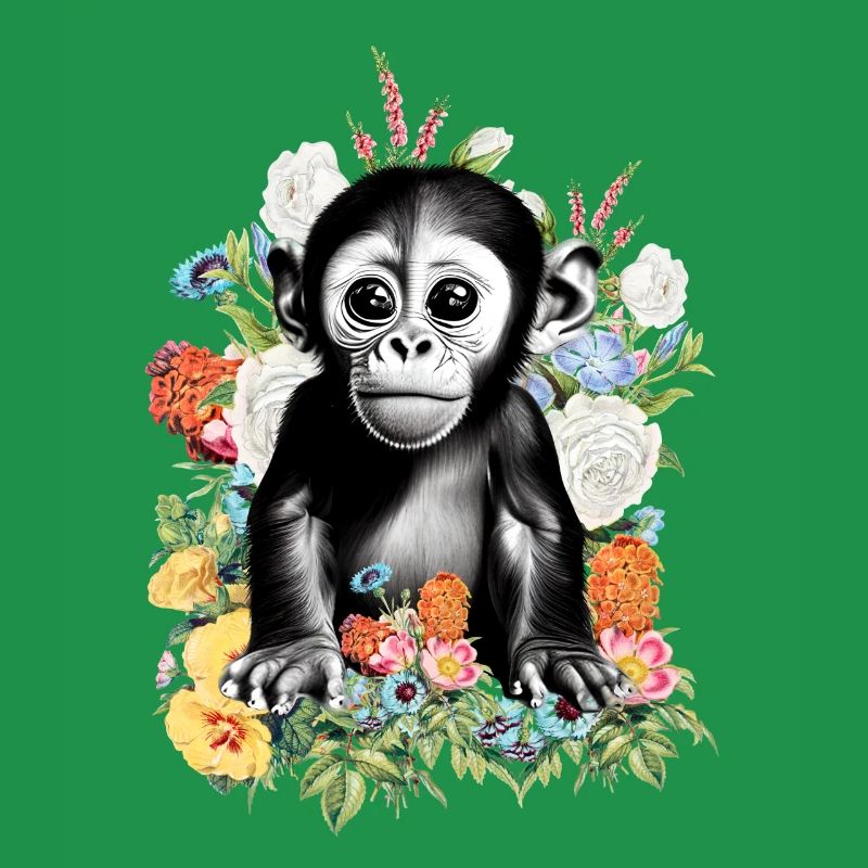 Affe Blumen