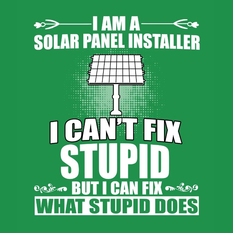 Funny Solar Panel Installer Design