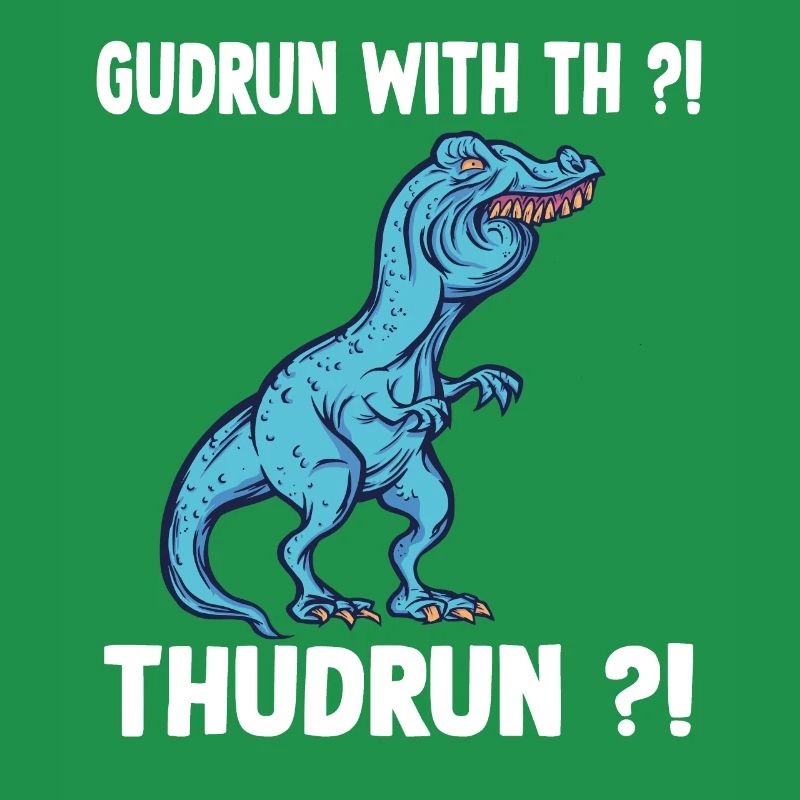 TRex Meme Overbite Dinosaur Gudrun with th Guthrun