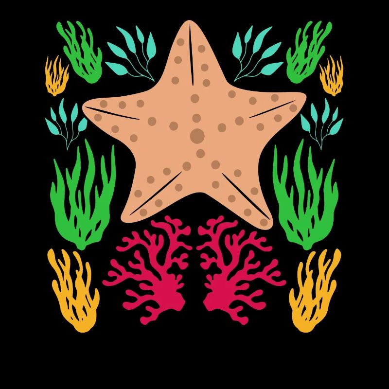 Étoile de mer dans la mer