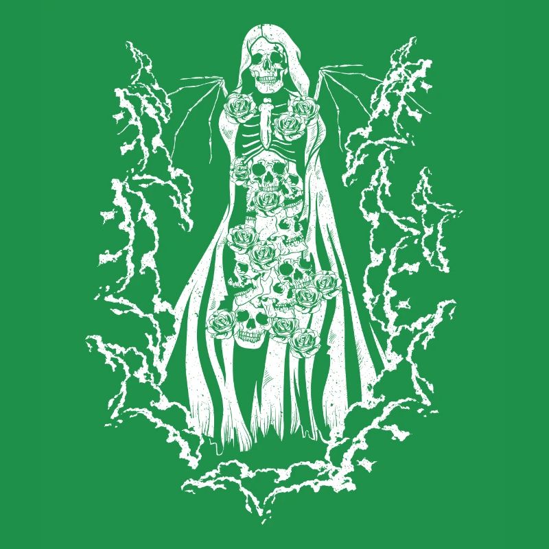 Skull Devil Vaporwave Gothic Mushrooms Roses