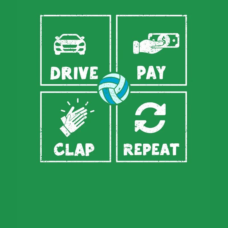 Driving, paying, clapping, repeating, eating, sleeping,