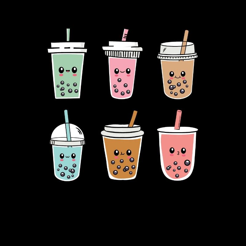 Bubble Tea Funny Kawaii Bubble Milk Boba Tea