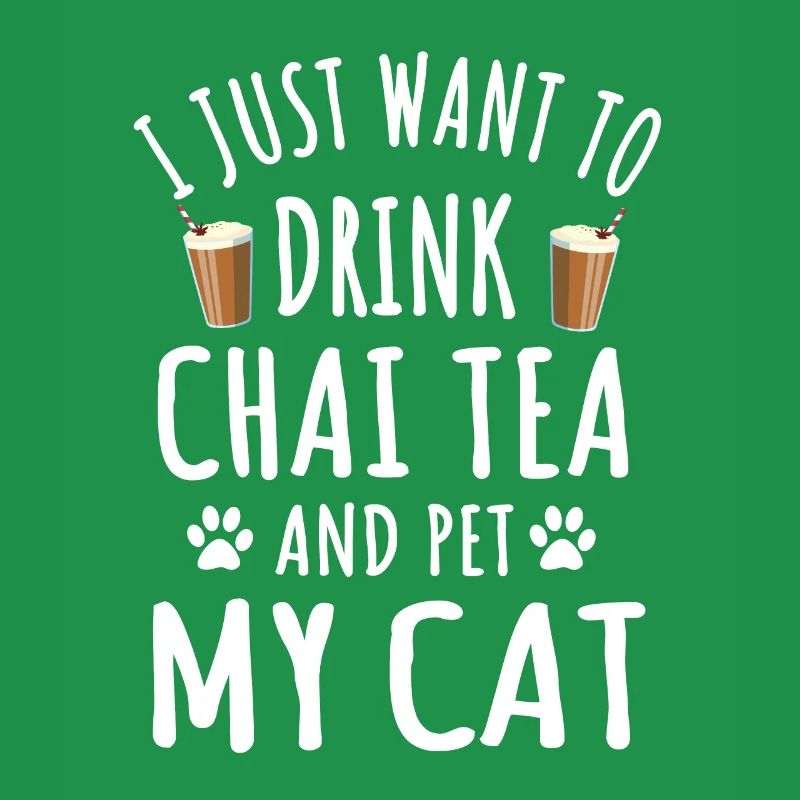 Thé Chai drôle et conception de propriétaire de chat