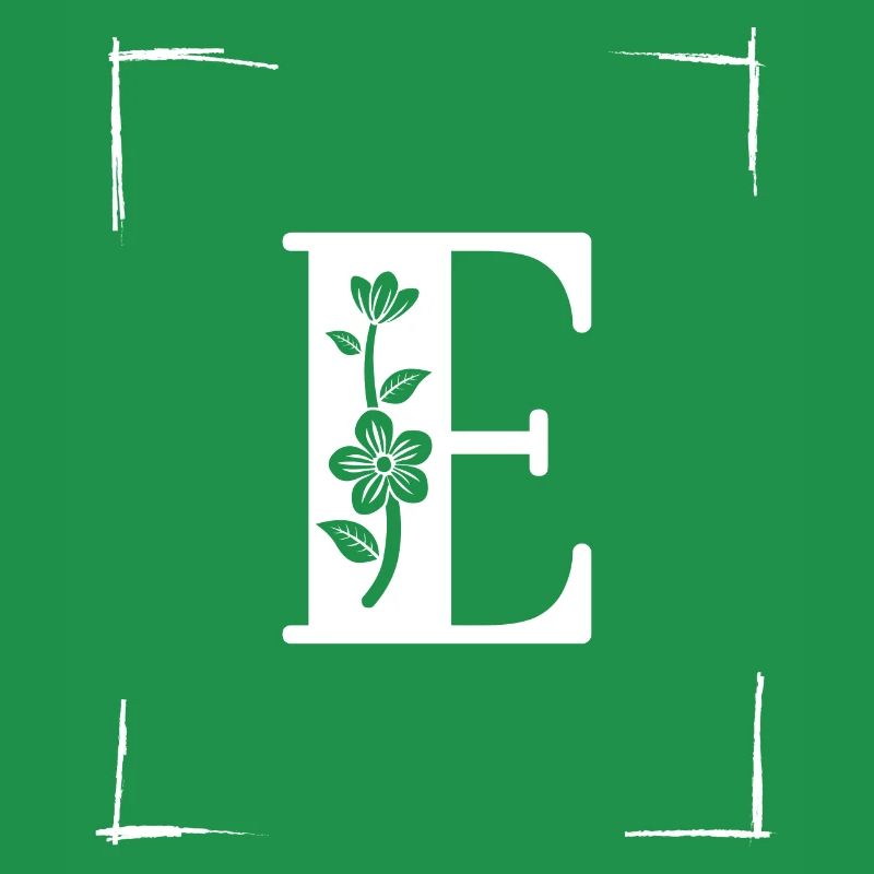 letter E initial