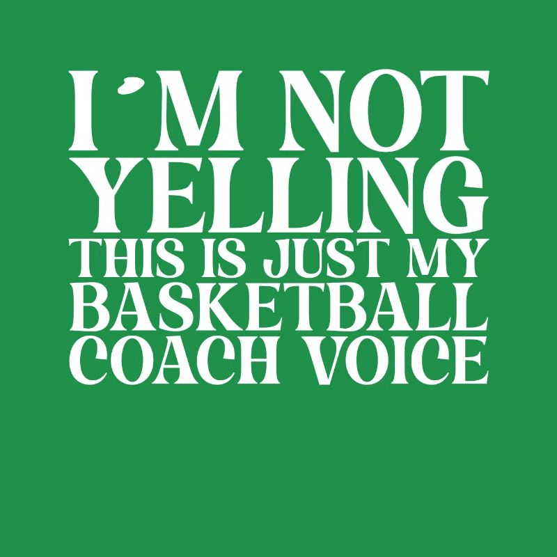Je ne crie pas, c’est juste mon basket