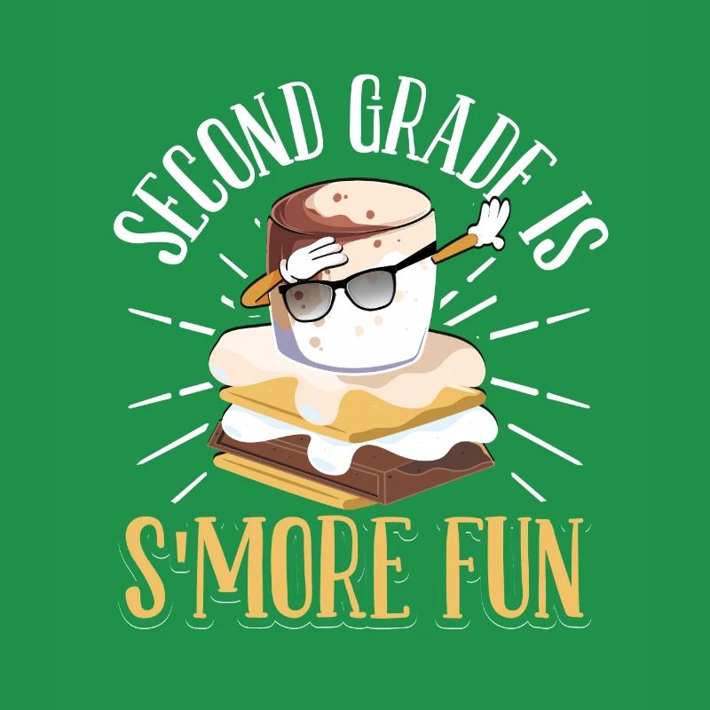 Dabbing Marshmallow Camper Second Grade est Smore F