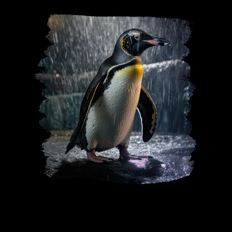 Penguins realistic penguin