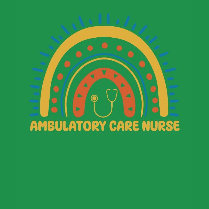 Outpatient Nurse Boho Rainbow