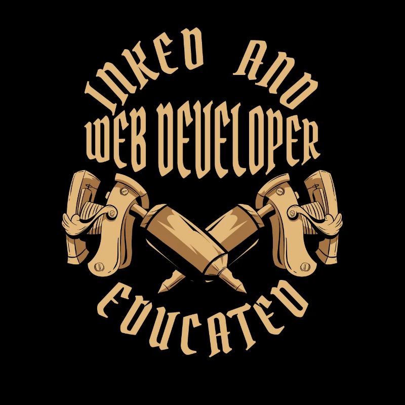 Web Entwickler Webdeveloper Tätowierung