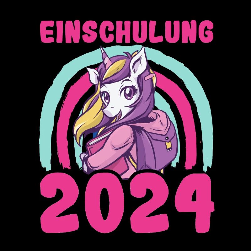 Schulkind Einschulung 2024 Einhorn Geschenk