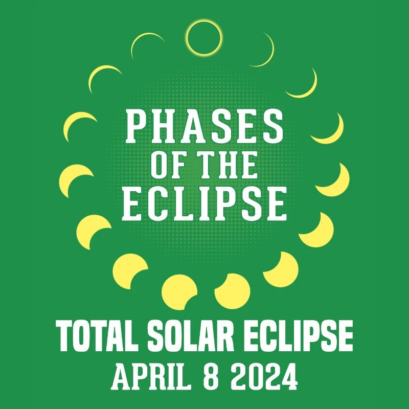 Funny Eclipse Astronomy Solar System April 8 2024