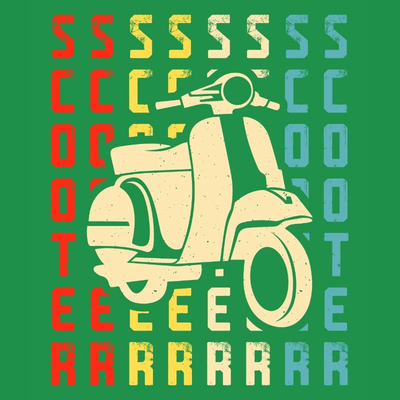 Roller Rollerfahrer Motorroller