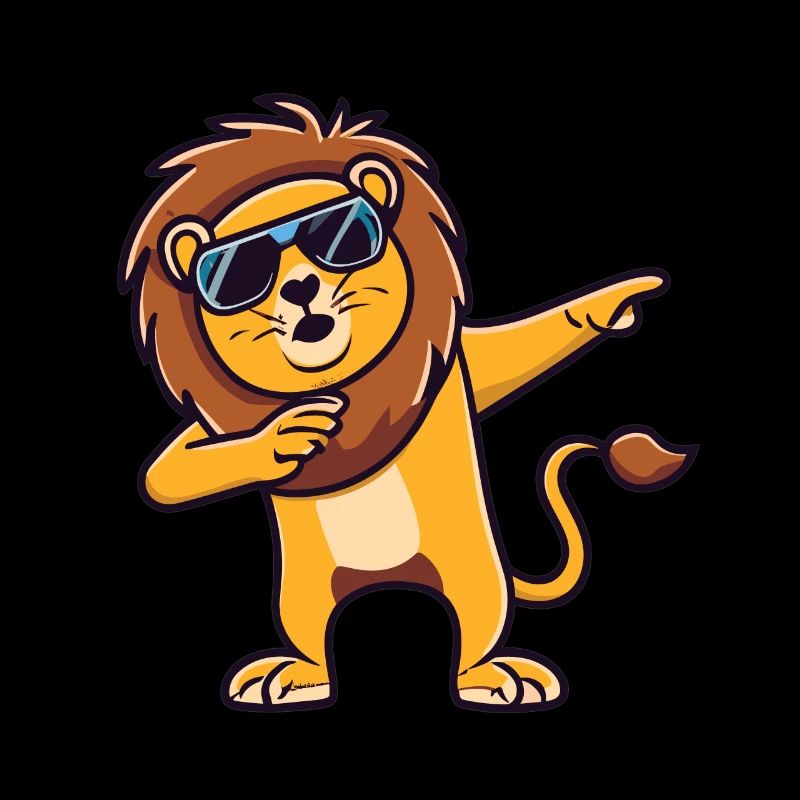lion dabbing dab dabbing animals lion dab