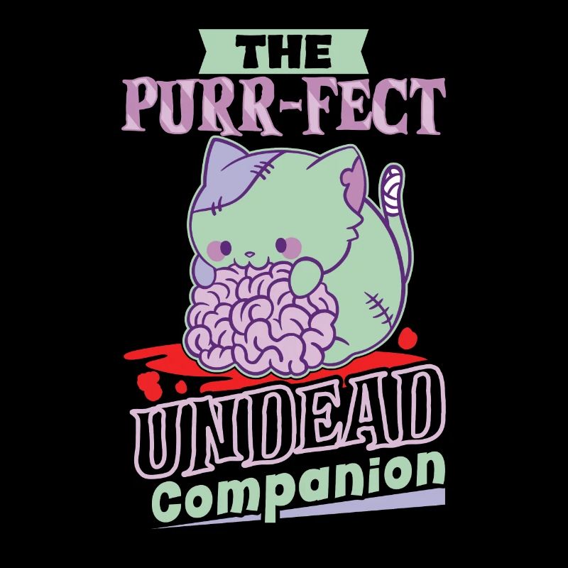 Zombie-katze Untote Kitty Horror Meow Creepy