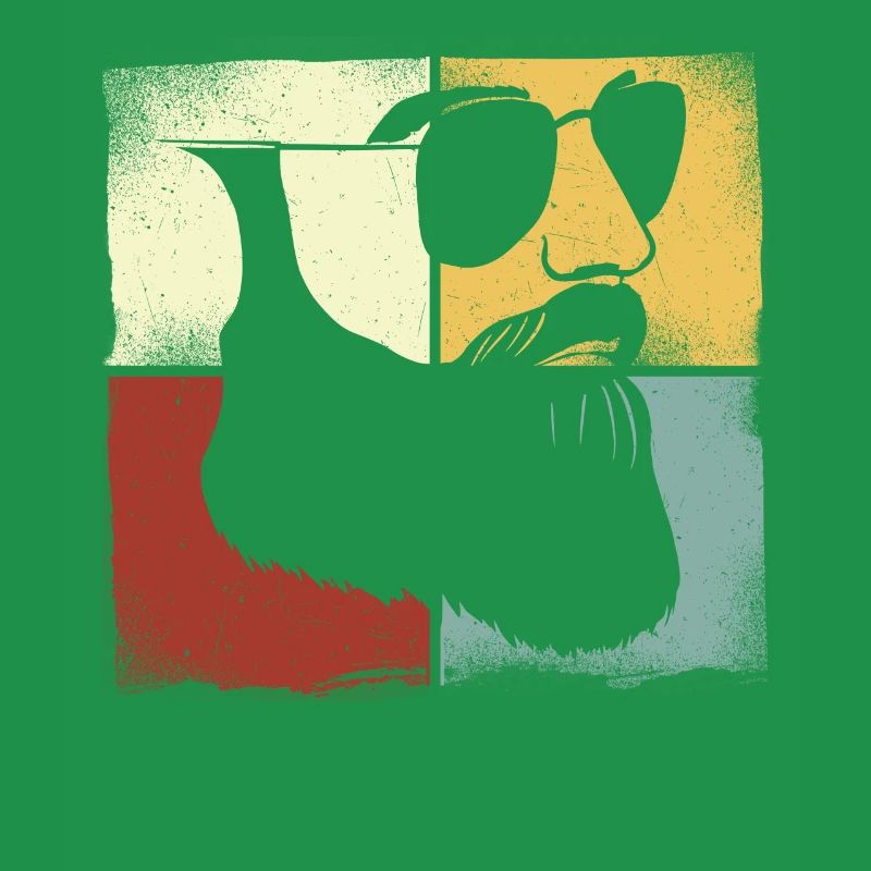 Beard Lover Bearded Man Retro