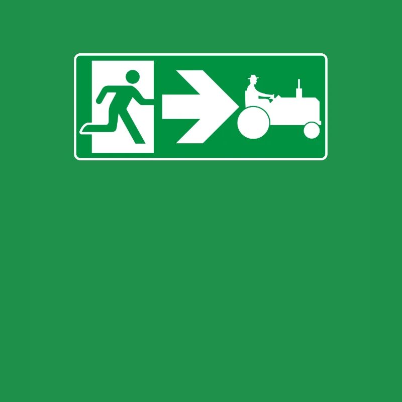 Emergency Exit Tractor Tractor Driver