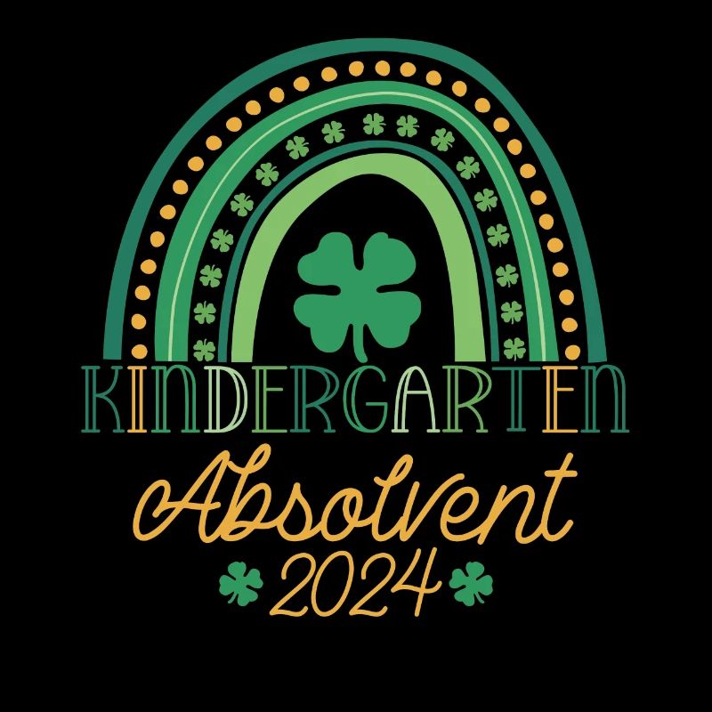 Kindergarten Absolvent 2024 Regenbogen Einschulung