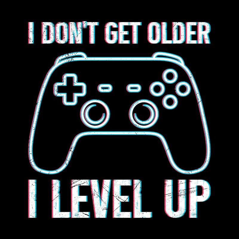 Retro Gamer B-Day Don't Get Older I Level Up