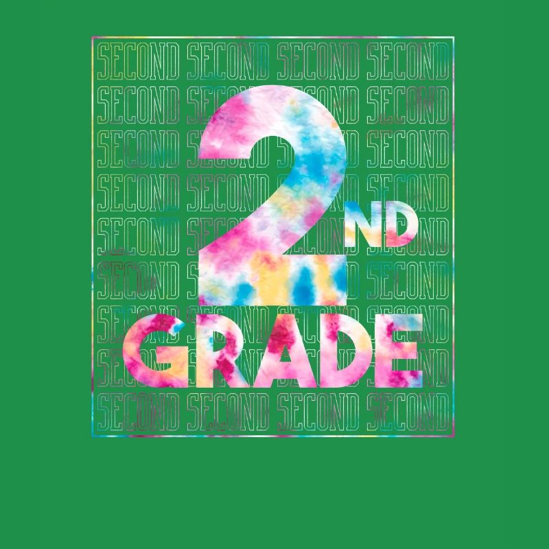 Tie Dye 2. Klasse Typografie Team Zweitklässler