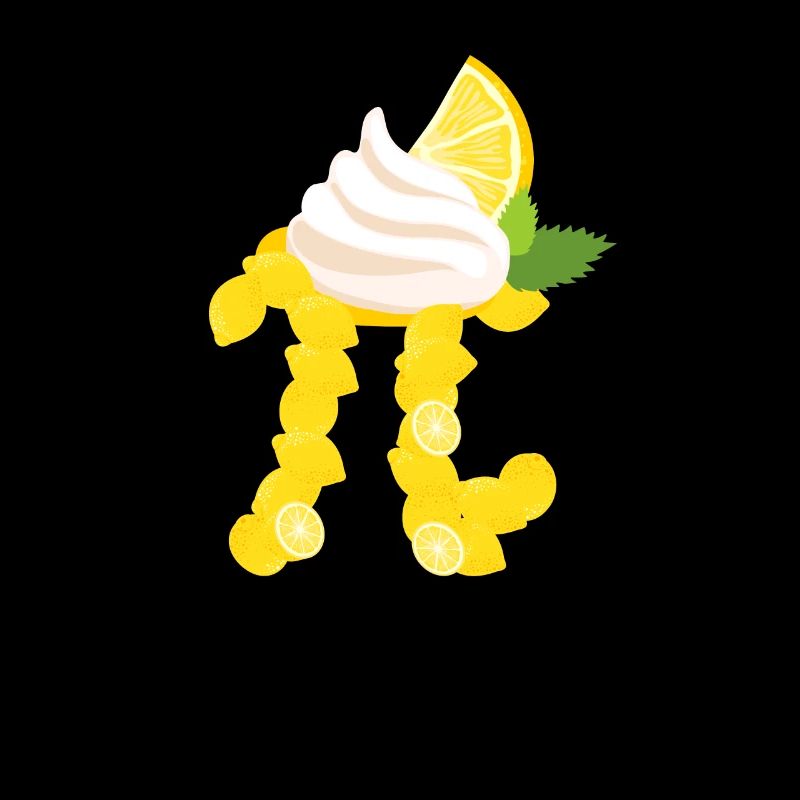 Funny Pi Day Math Lover Lemon Cake Meringue