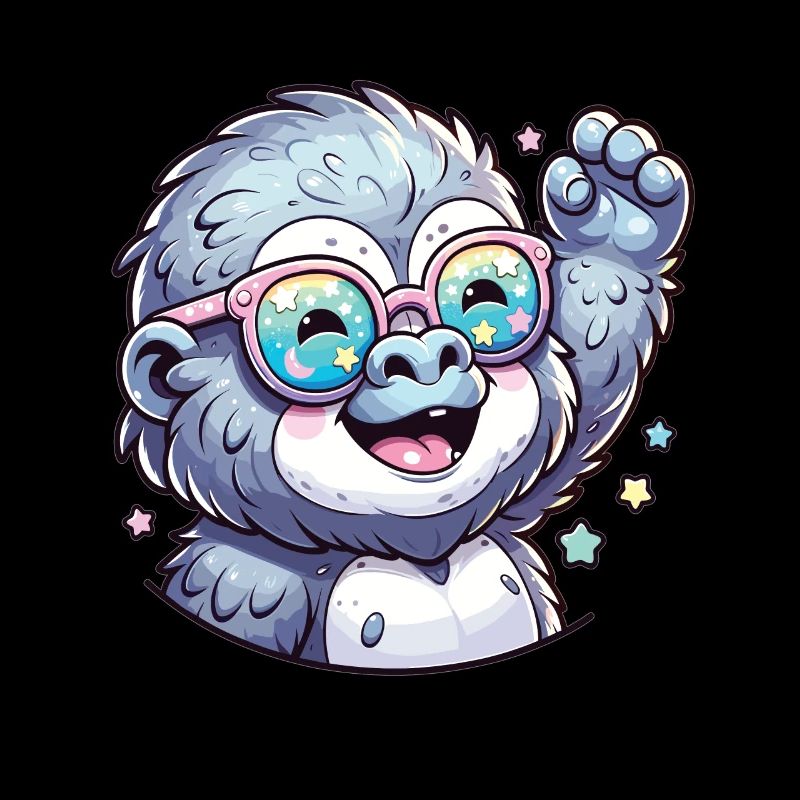Gorilla mit Sonnenbrille