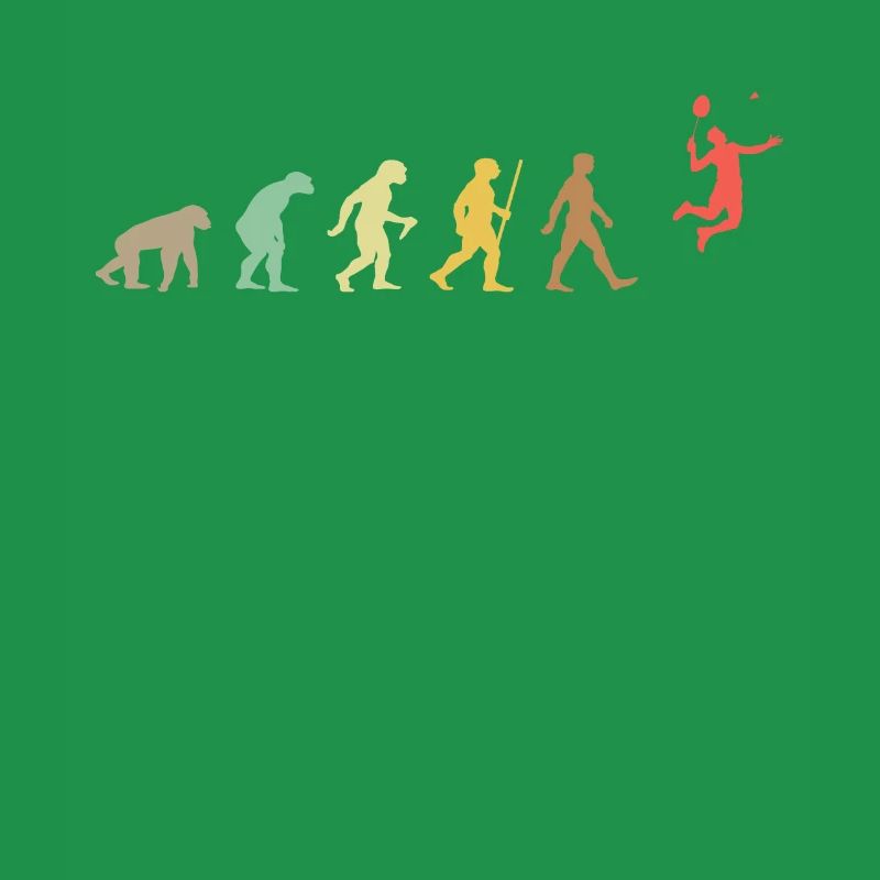 Badminton Retro shuttlecock Evolution