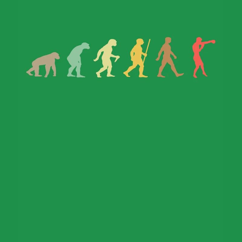 Vintage Boxing Retro Boxer Evolution