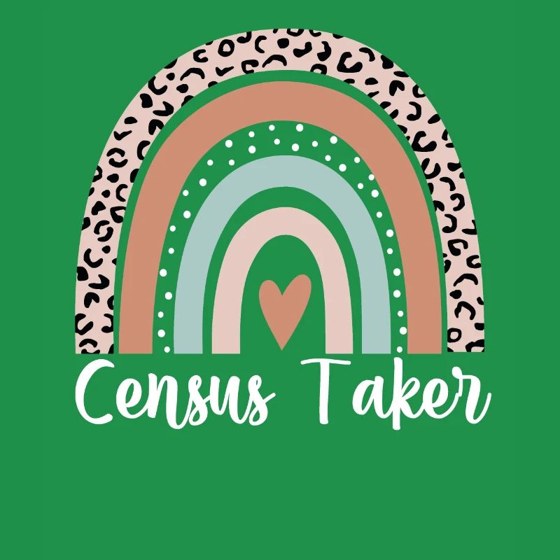 Census Taker Rainbow Leopard Funny Census Taker